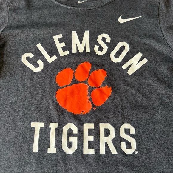 Clemson Tigers Nike Dri-FIT Long Sleeve Shirt - Youth Large 💜🐯🧡🐯 - Picture 2 of 6